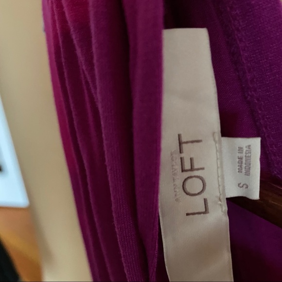 Loft Fushia Jersey Swing Dress - Picture 3 of 3